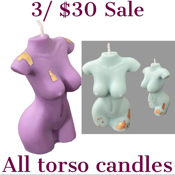 SALE All torso body candles 3/$30 - Picture 2 of 7